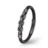 Panzer armband leder chain fahrradkette brushed panzerkette uniqal
